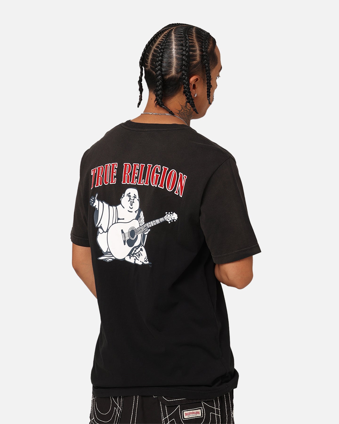 True Religion JV7 Washed T-Shirt Jet Black、mySite、zt4zffjzw