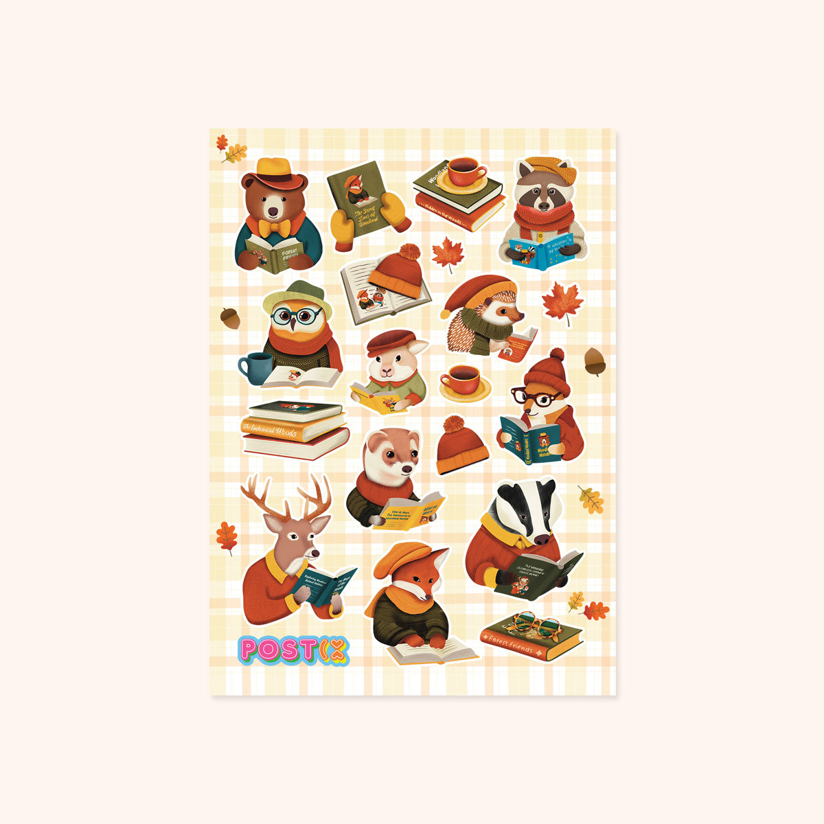  Woodland Book Club Sticker Sheet、mySite、ghnorth