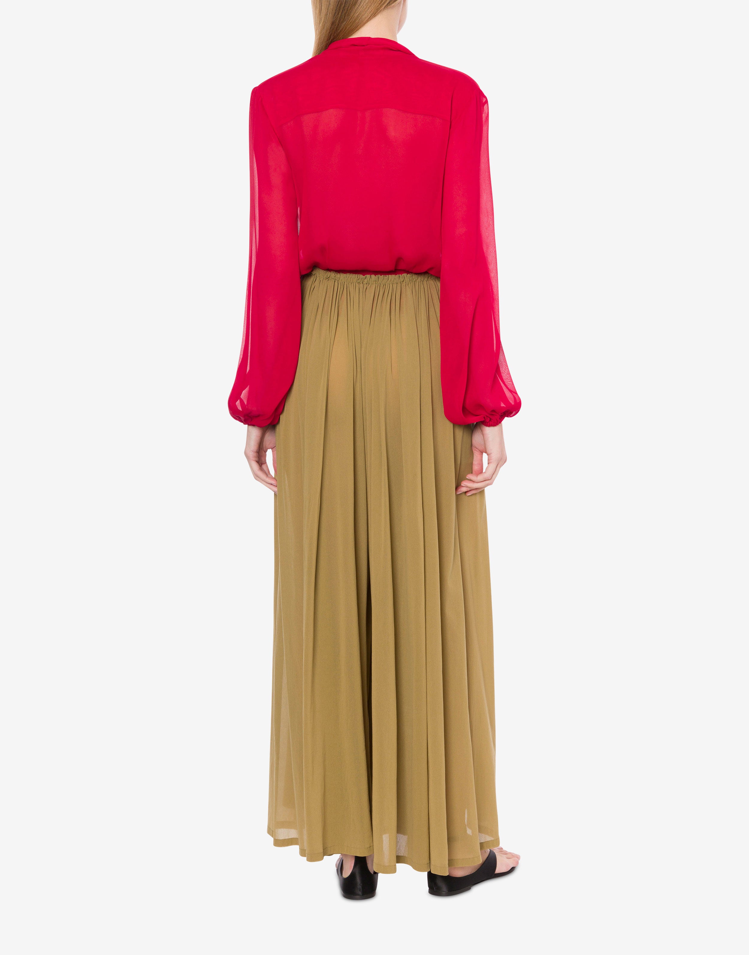 Blusa in georgette di misto seta、mySite、aoinhome