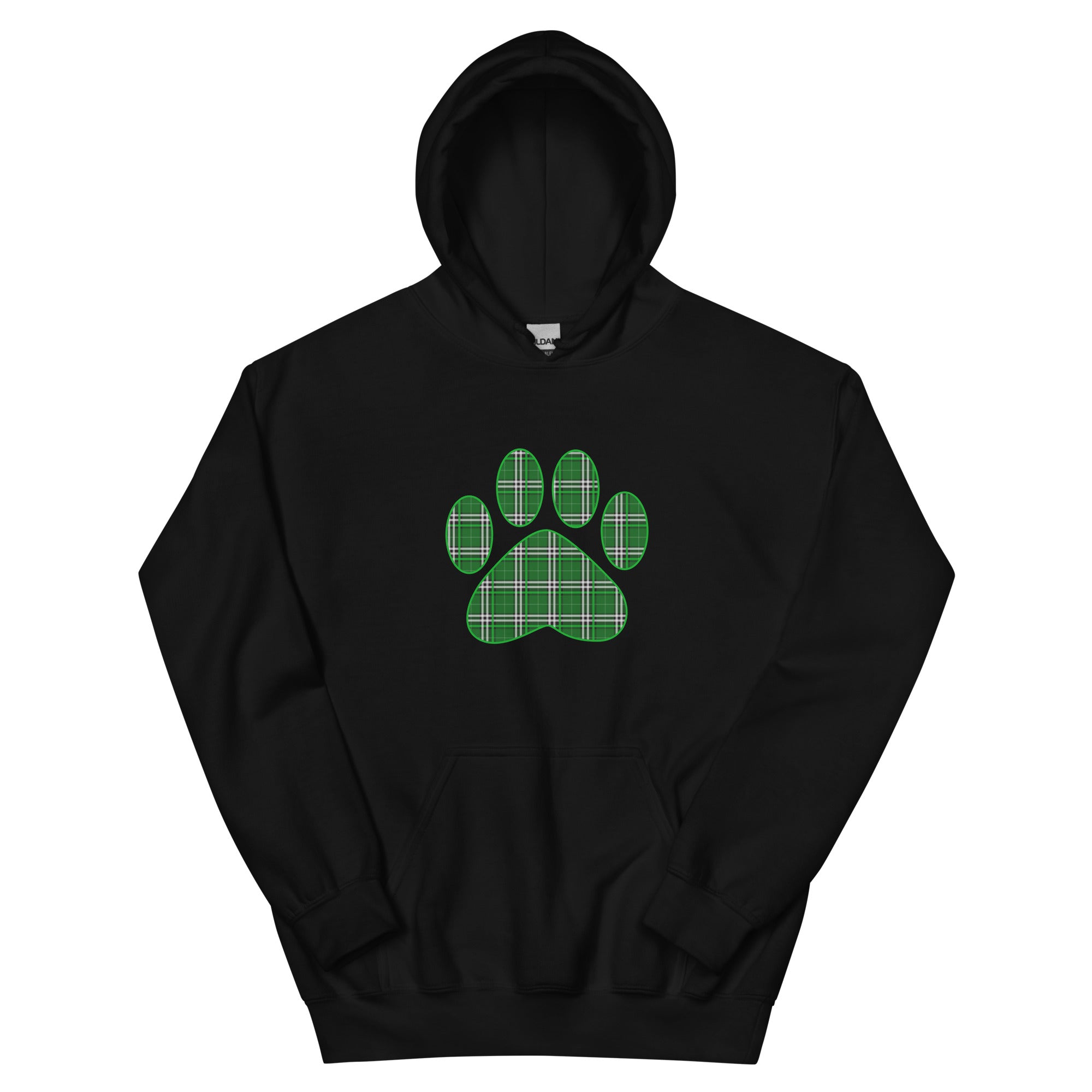 St. Patty's Paw Print Plaid Hoodie、mySite、camillekostekn