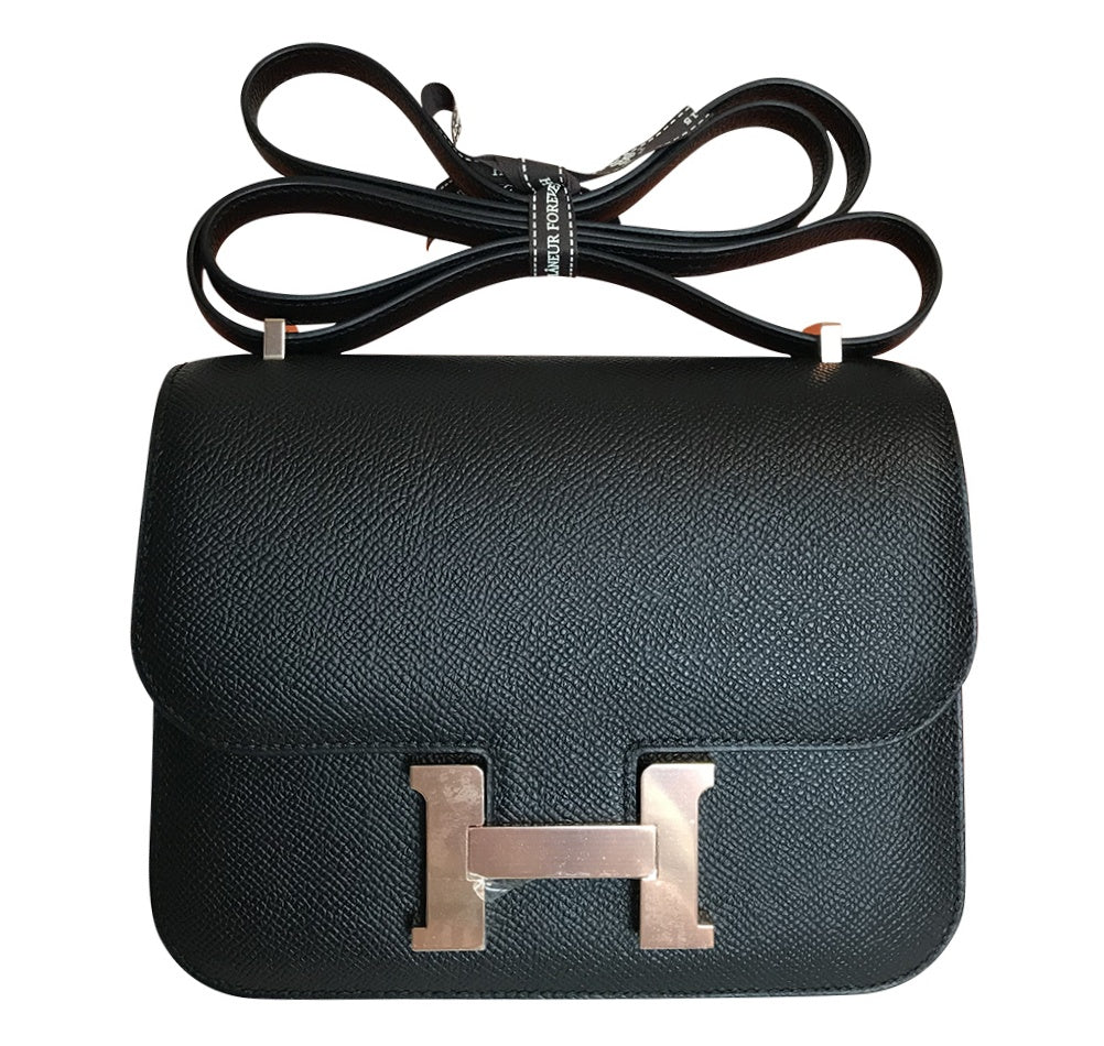 Hermès Constance Mini Bag Noir Epsom Rose Gold HW、mySite、garminoutage.com