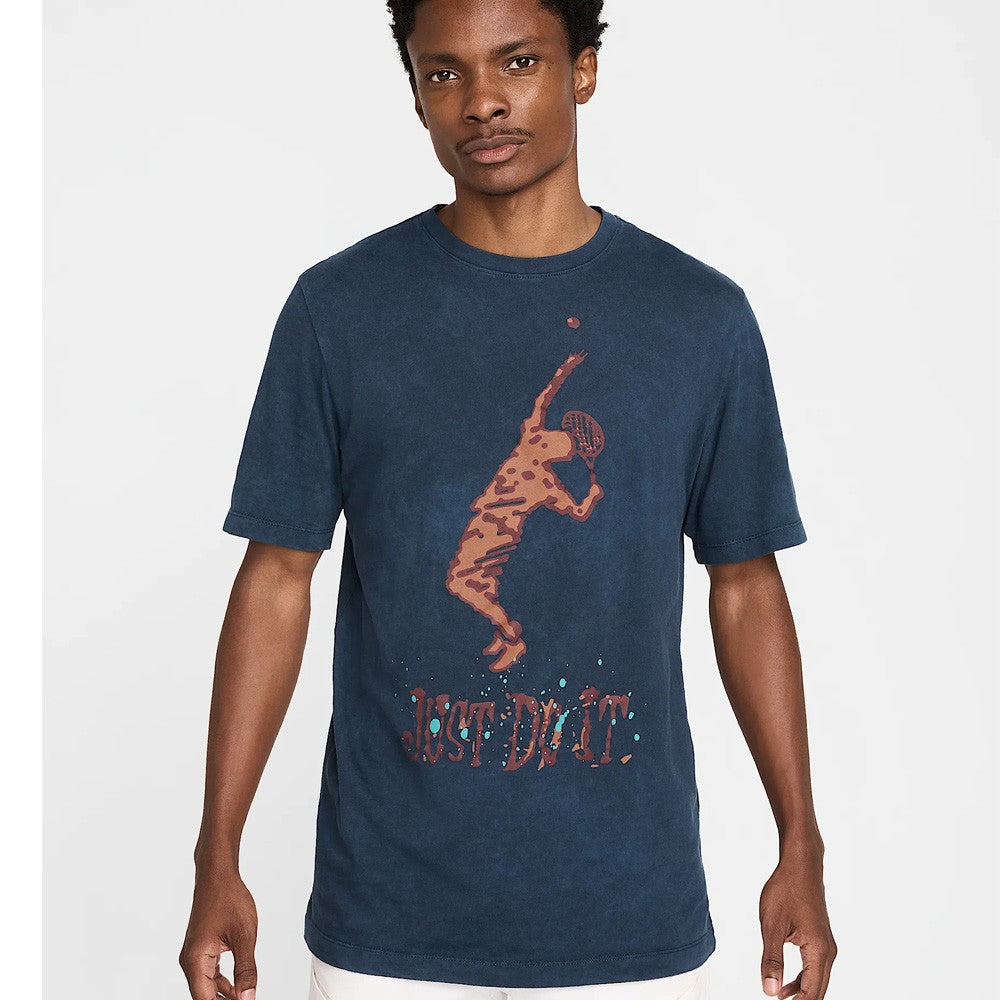 Nike Men's Court Serve Tee - Armory Navy、mySite、neckold