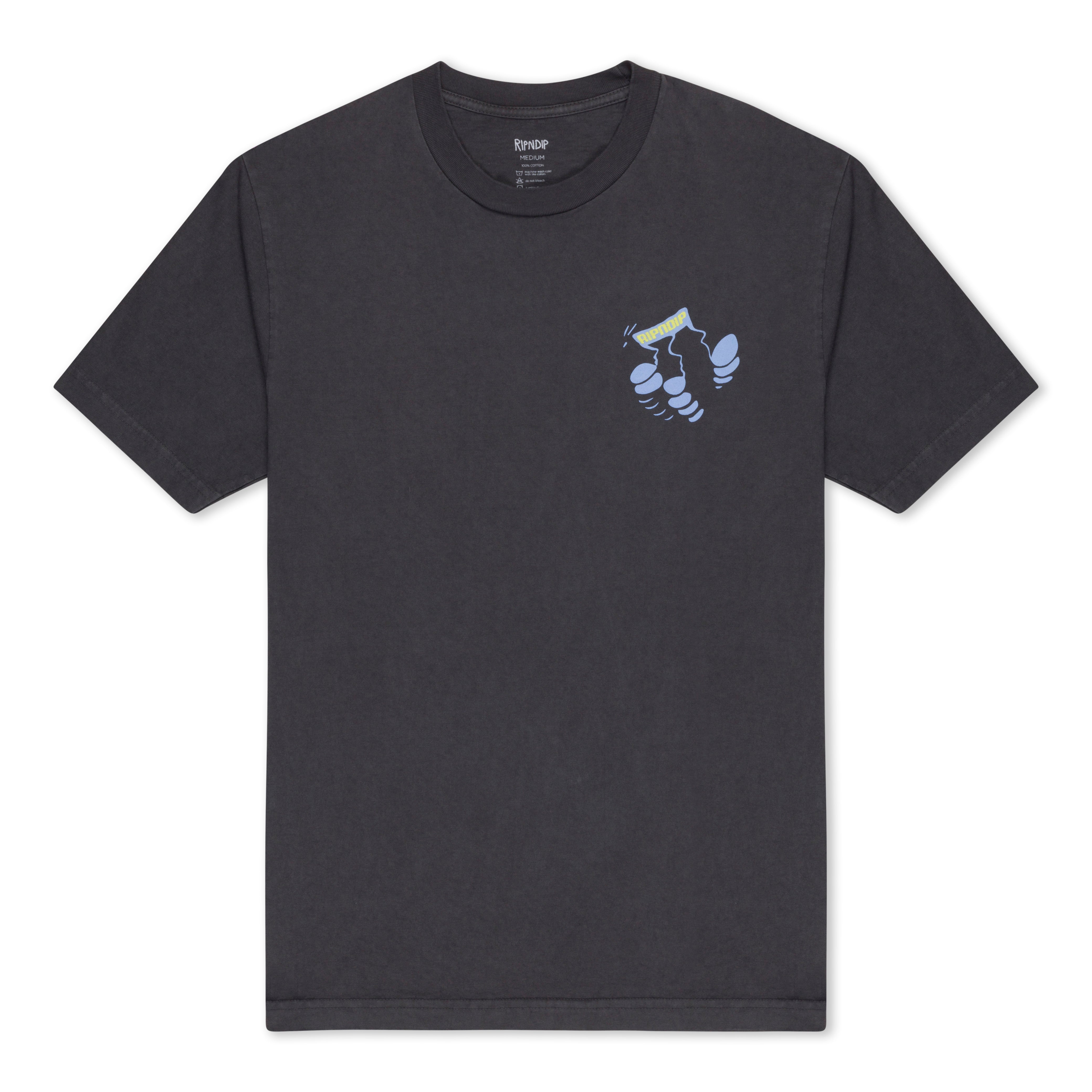  Ripndip Records Tee (Charcoal Vintage Wash)、mySite、merchandisen