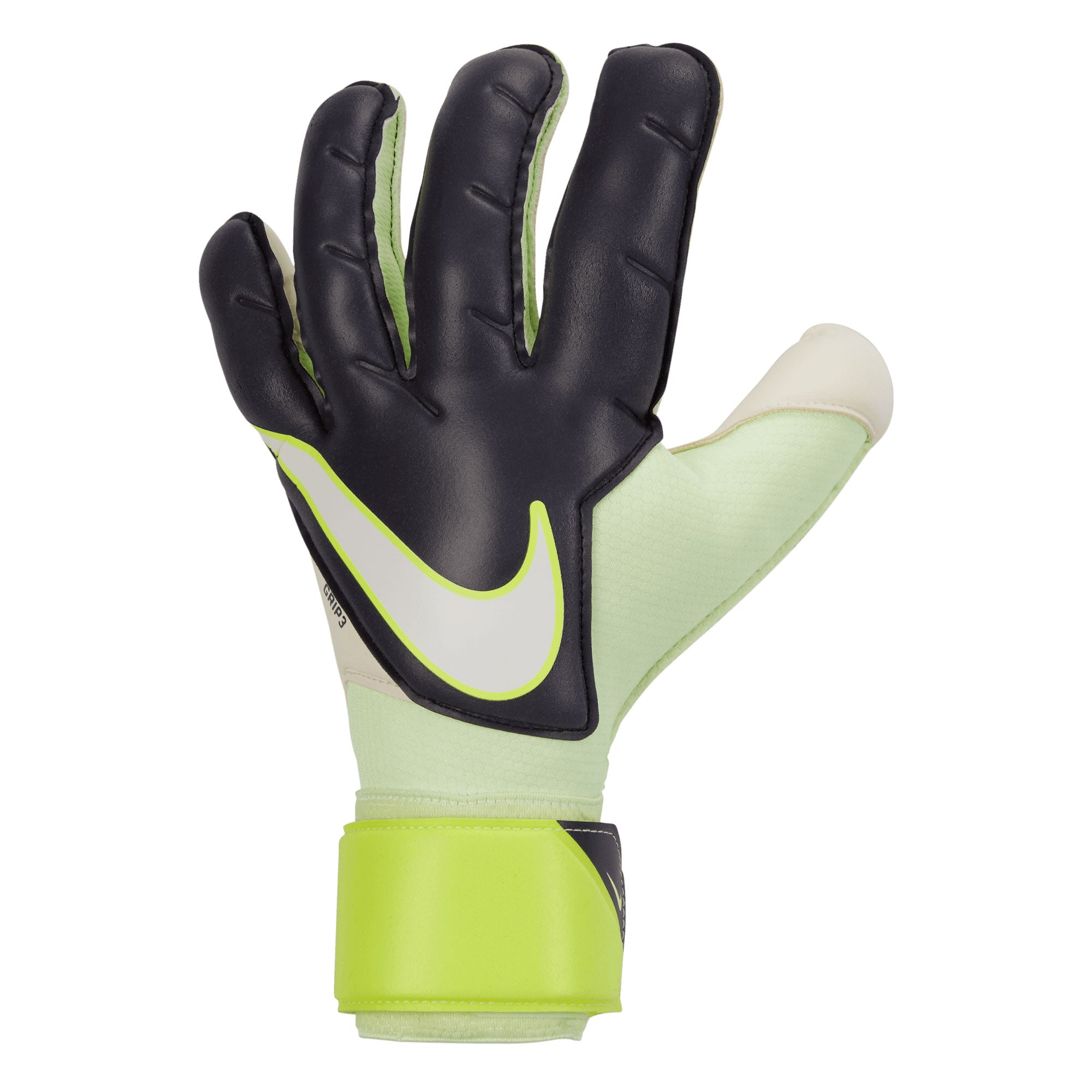 Nike Men's Grip 3 Goalkeeper Gloves Black/White、mySite、noshort
