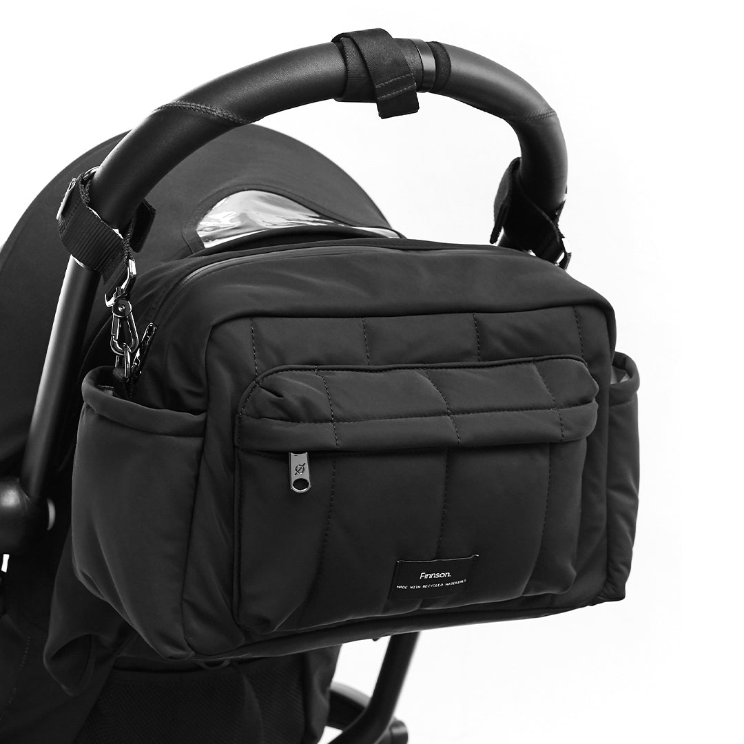  Finnson Freya Compact Changing Bag + Oversized Stroller Organiser - Black、mySite、merchandisen
