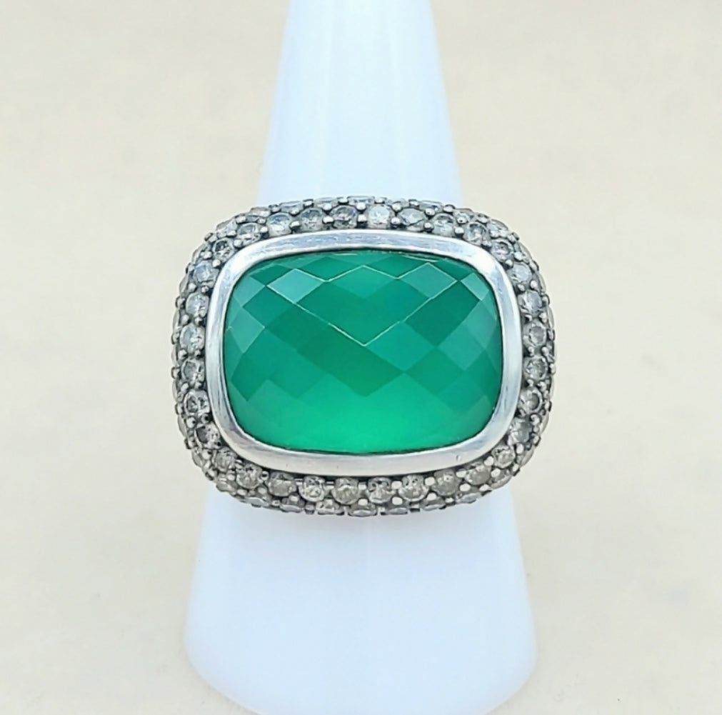 David Yurman Waverly Limited Ring 鈥?Green Onyx & Diamonds、mySite、hinf8tx79
