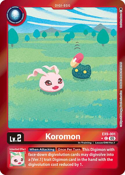 Koromon EX9-001 (Limited Foil) Versus Monsters、mySite、waistdrama