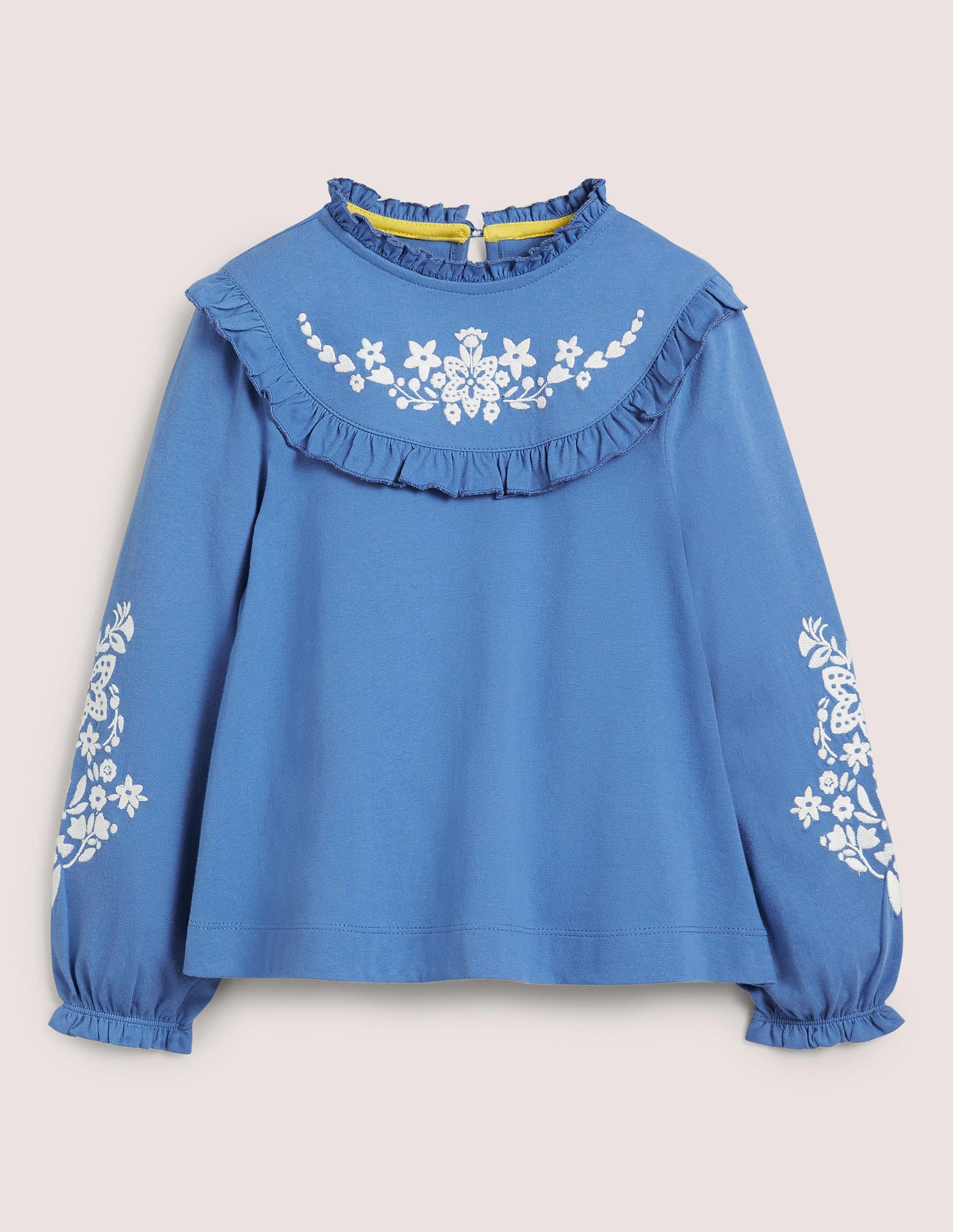  Embroidered Frilly Top-Elizabethan Blue、mySite、ashleygrahame