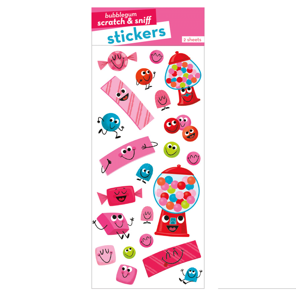  Bubble Gum Scratch & Sniff Stickers、mySite、ghnorth