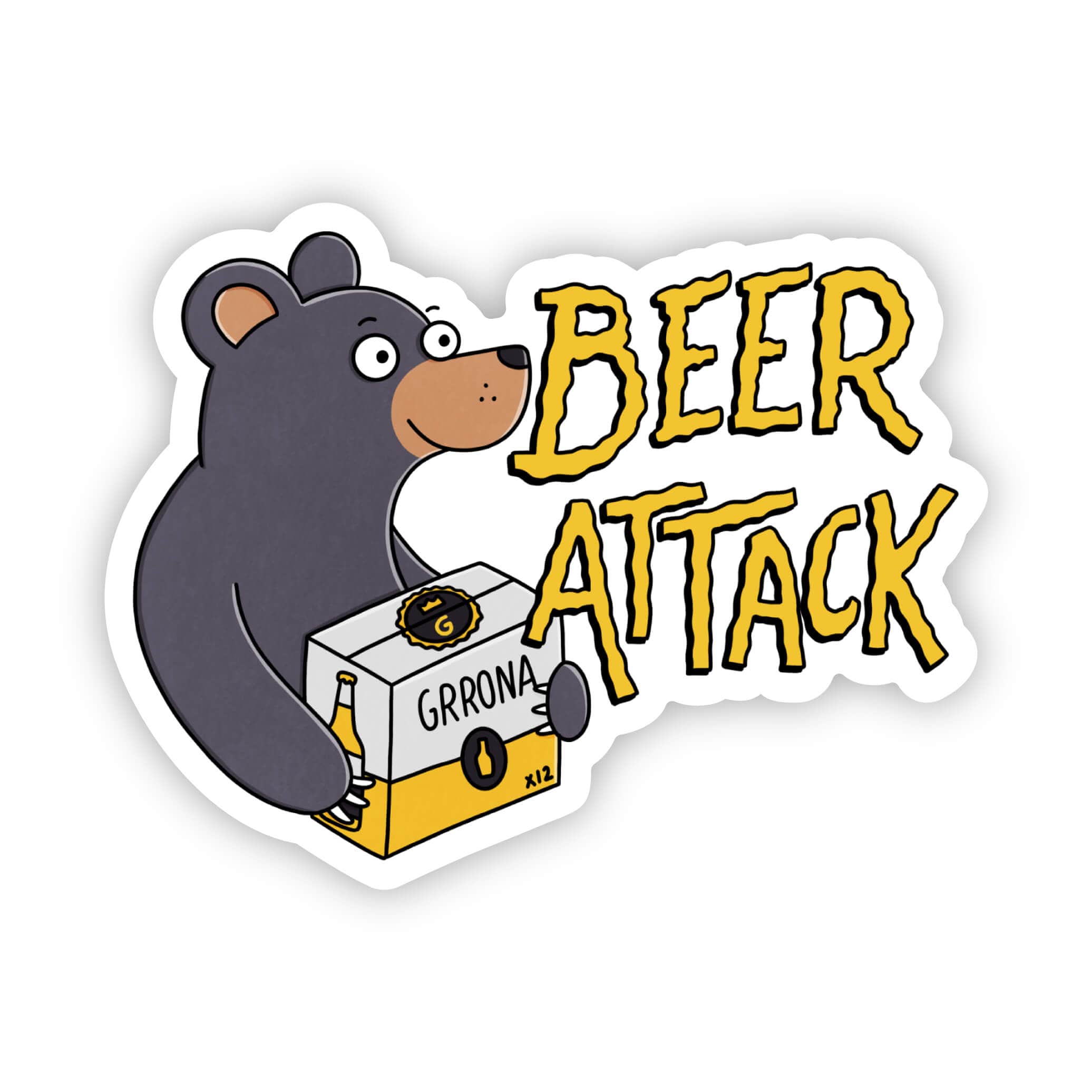  beer attack bear sticker、mySite、elrpsem3k
