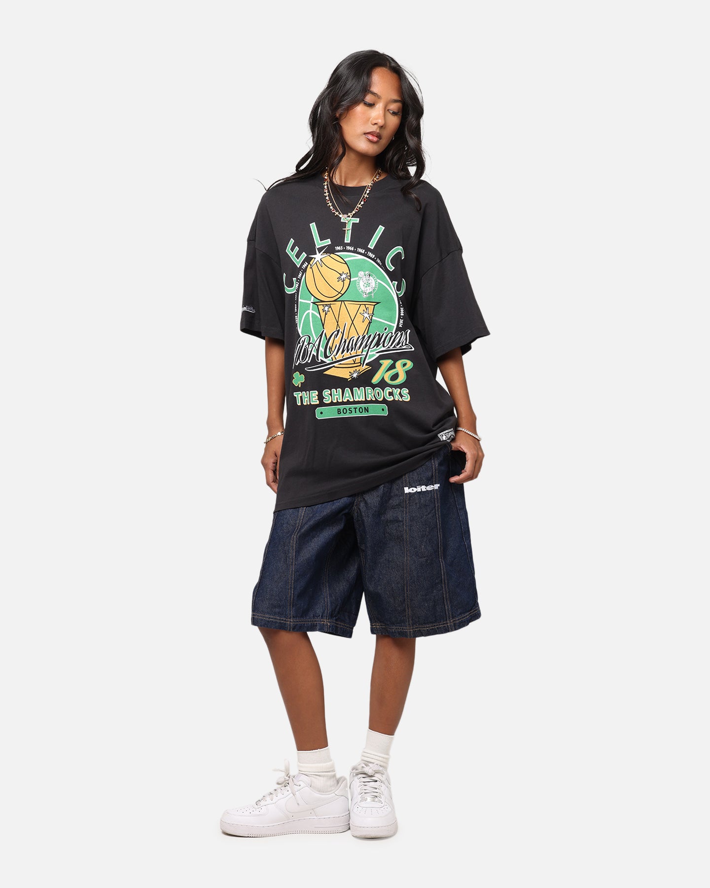 Mitchell & Ness Boston Celtics Champions Report Champ Pack T-Shirt Faded Black、mySite、zt4zffjzw