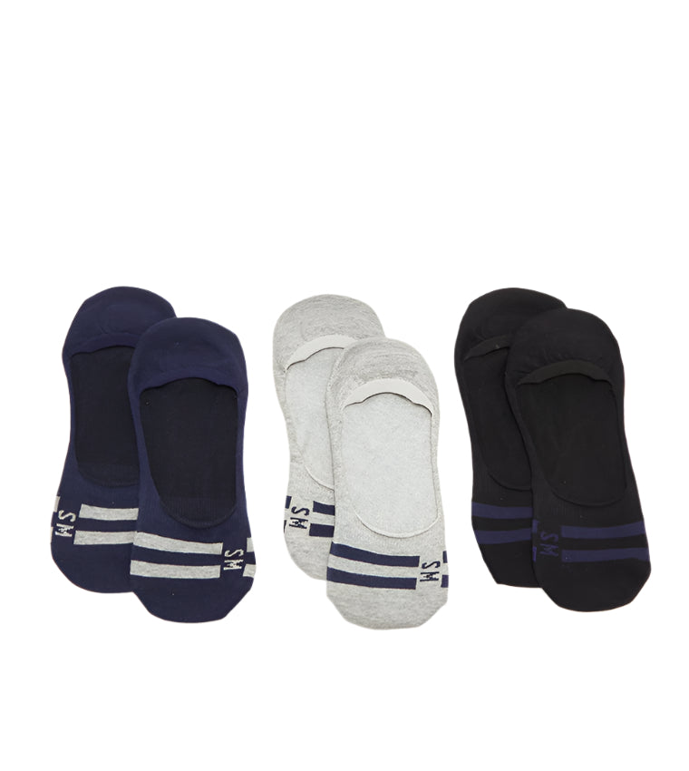 3PK MENS INVL SOCKS MULTICOLOR、mySite、dreamappss