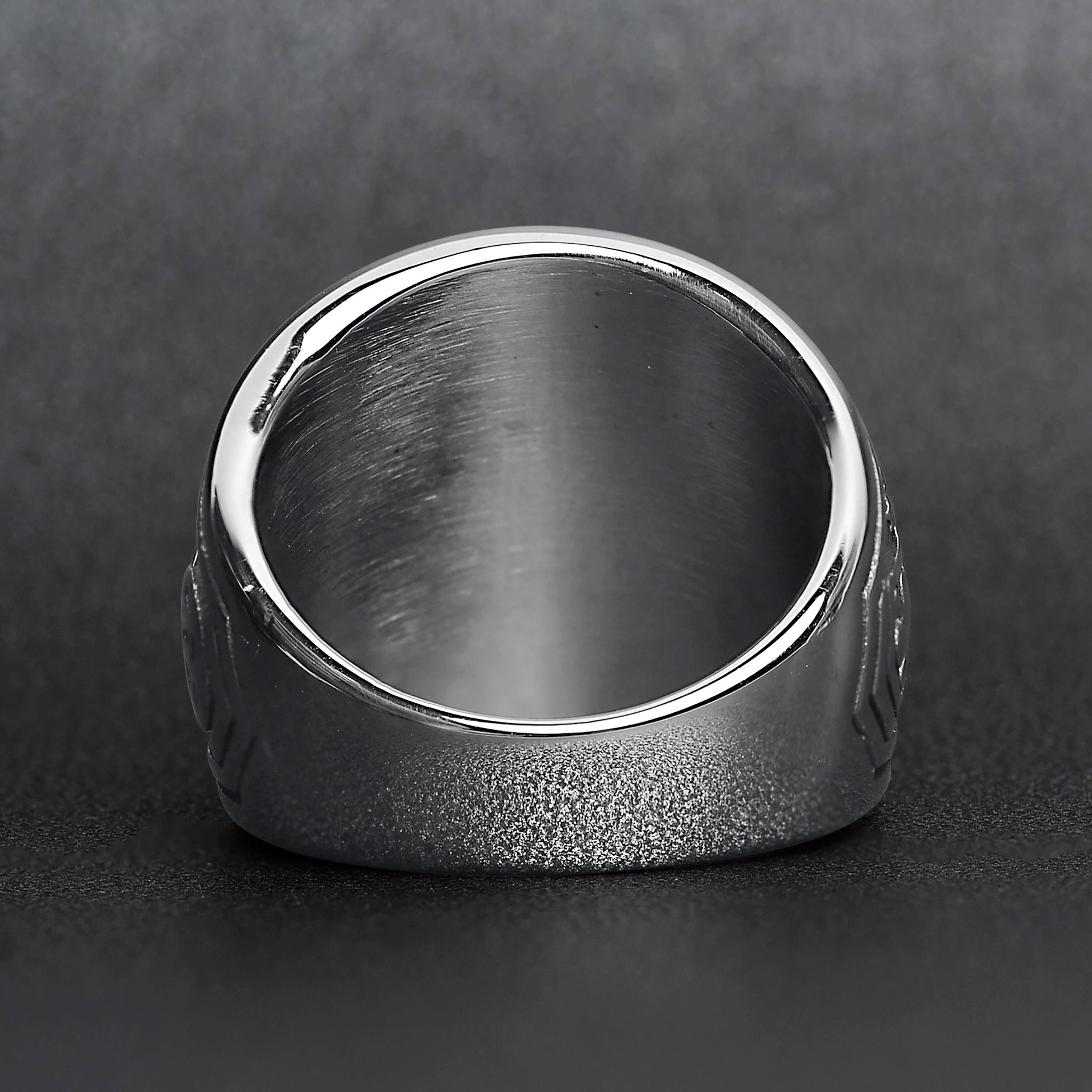 Stainless Steel United States Air Force Military Men's Ring with Blue Stone / MCR3080、mySite、dreamappss