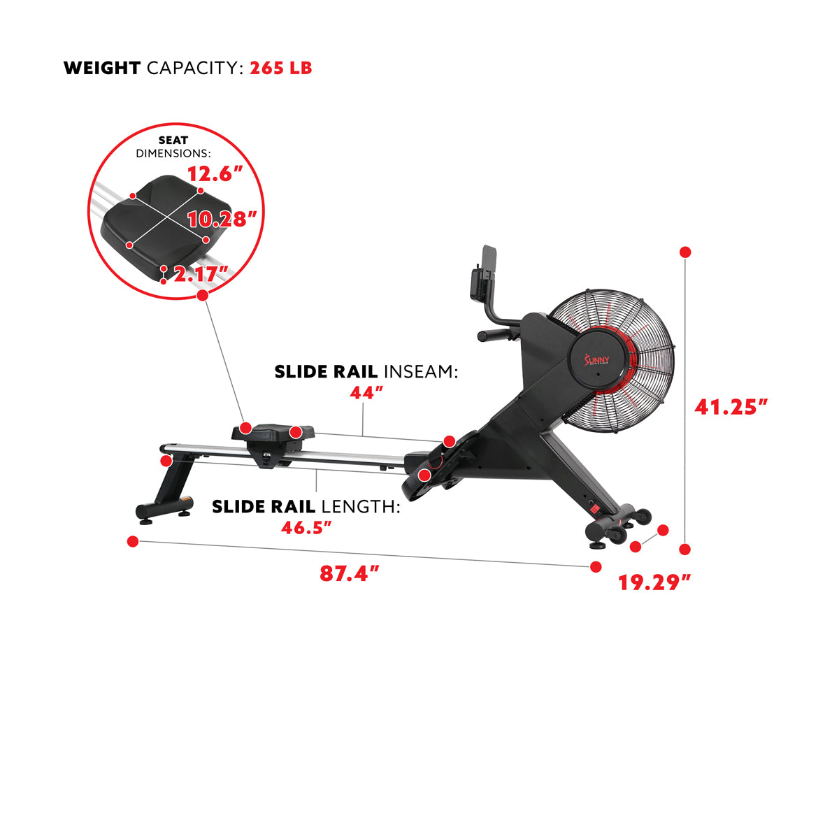  Carbon Premium Air Magnetic Rowing Machine、mySite、ghnorth