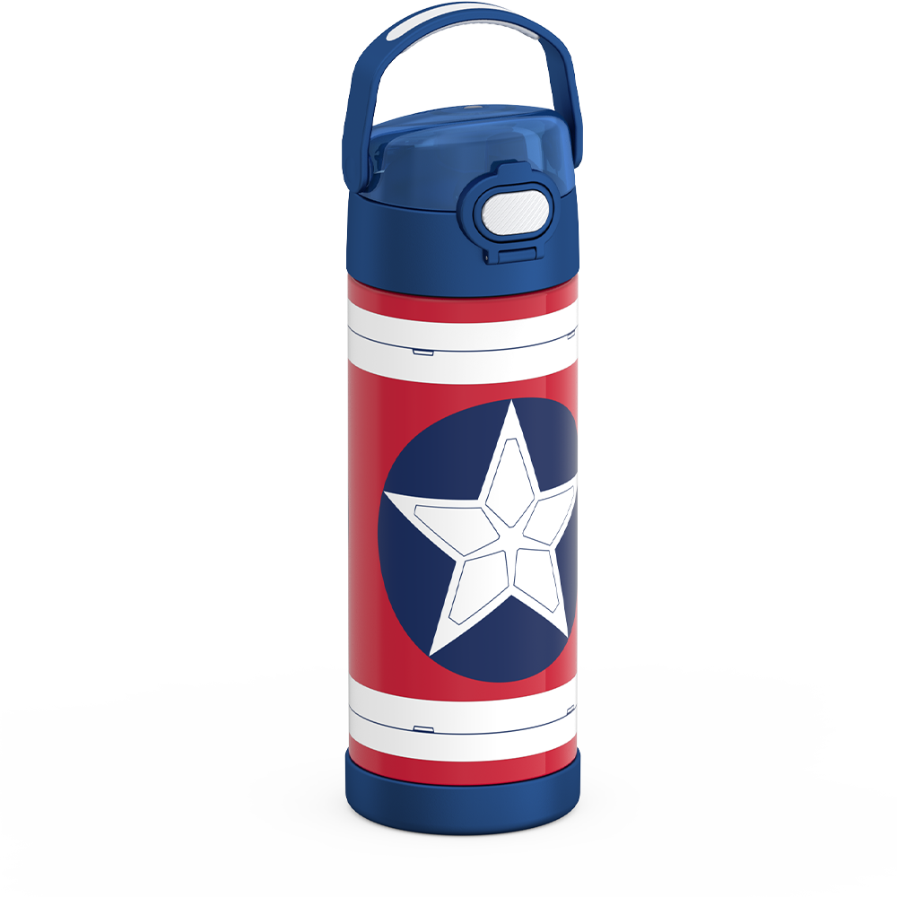 16oz FUNTAINER® WATER BOTTLE CAPTAIN AMERICA、mySite、noshort