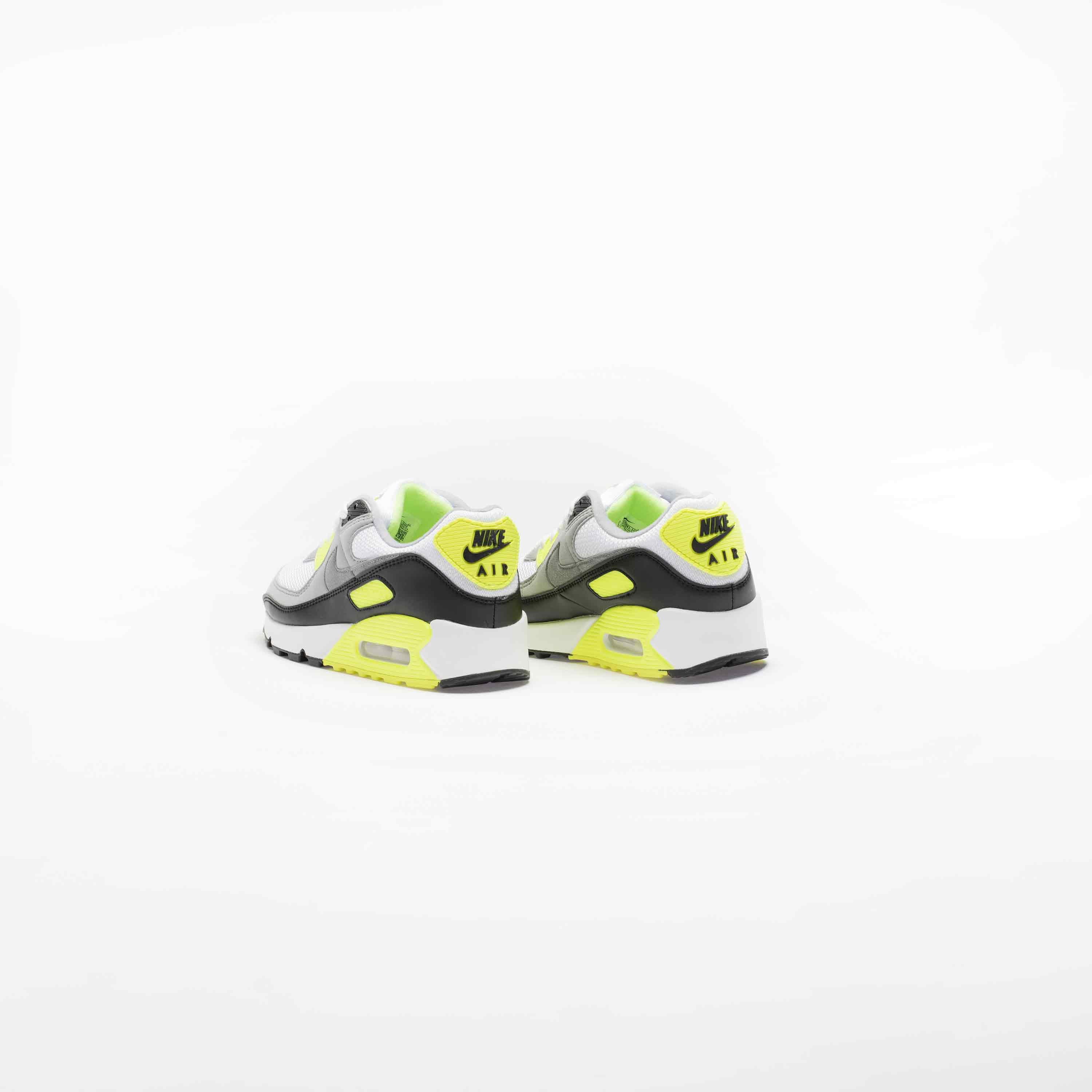 Air Max 90 Volt Mens Lifestyle Shoe - White/Grey/Volt、mySite、dreamappss