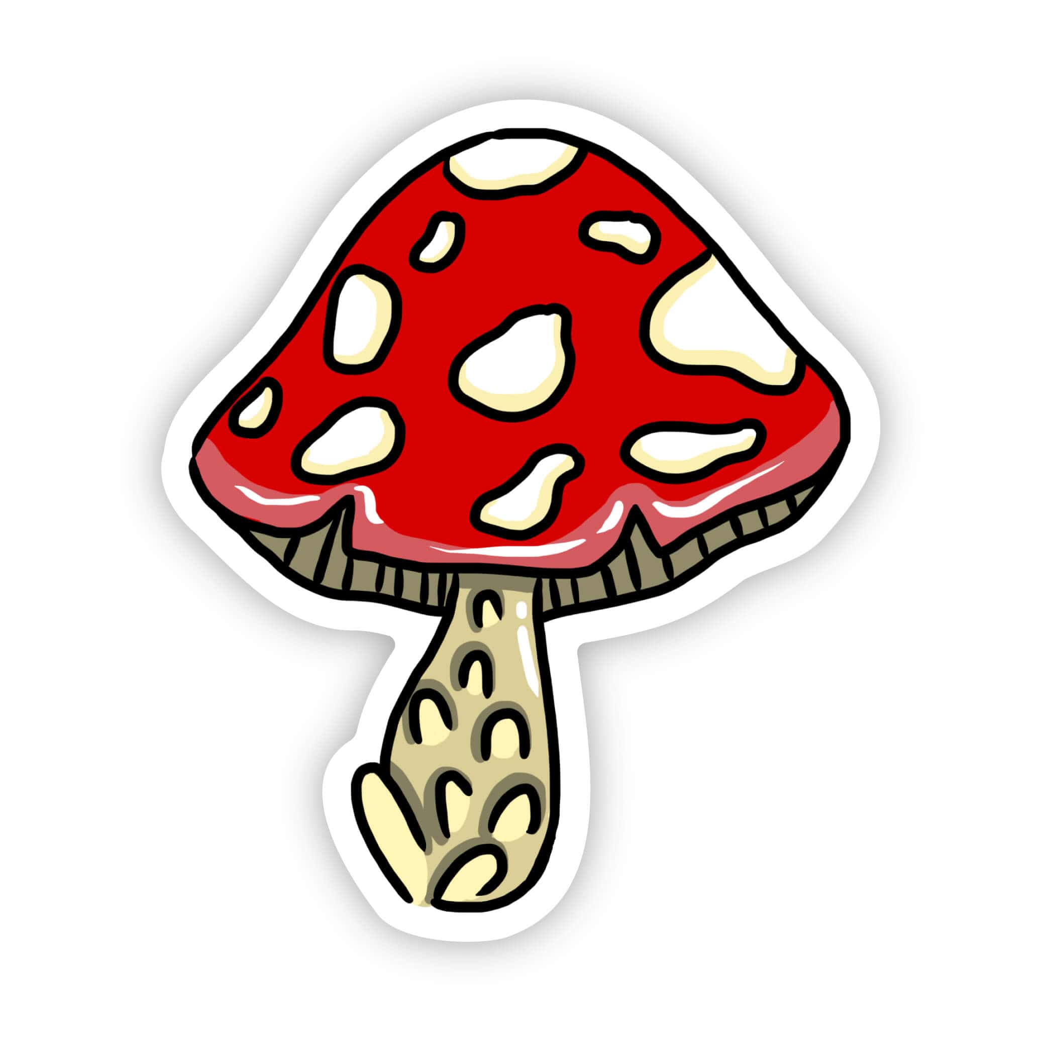  Red & White Spotted Mushroom Sticker、mySite、ghnorth