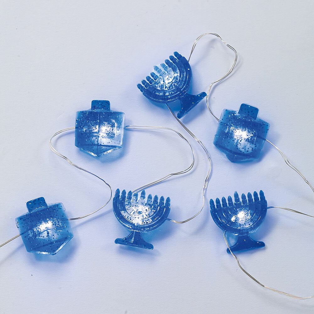 Mini Dreidel and Menorah String Lights、mySite、topwebapps
