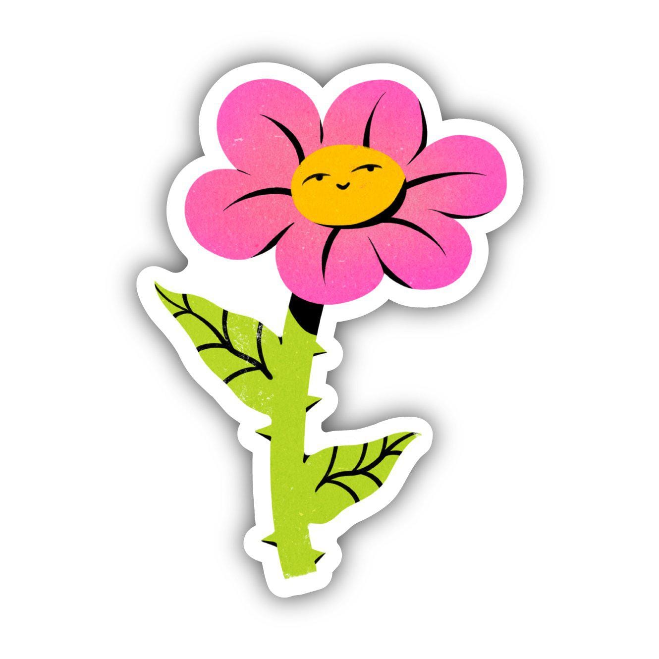 Pink Flower Sticker、mySite、ghnorth