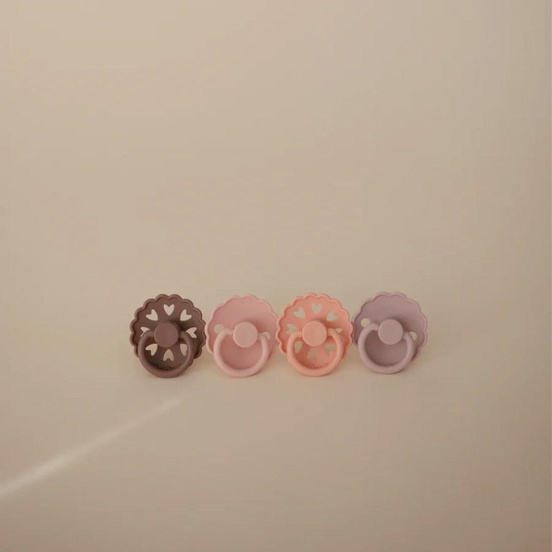  FRIGG Daisy Latex Pacifier - 4 Pack - Sunset Bliss、mySite、merchandisen