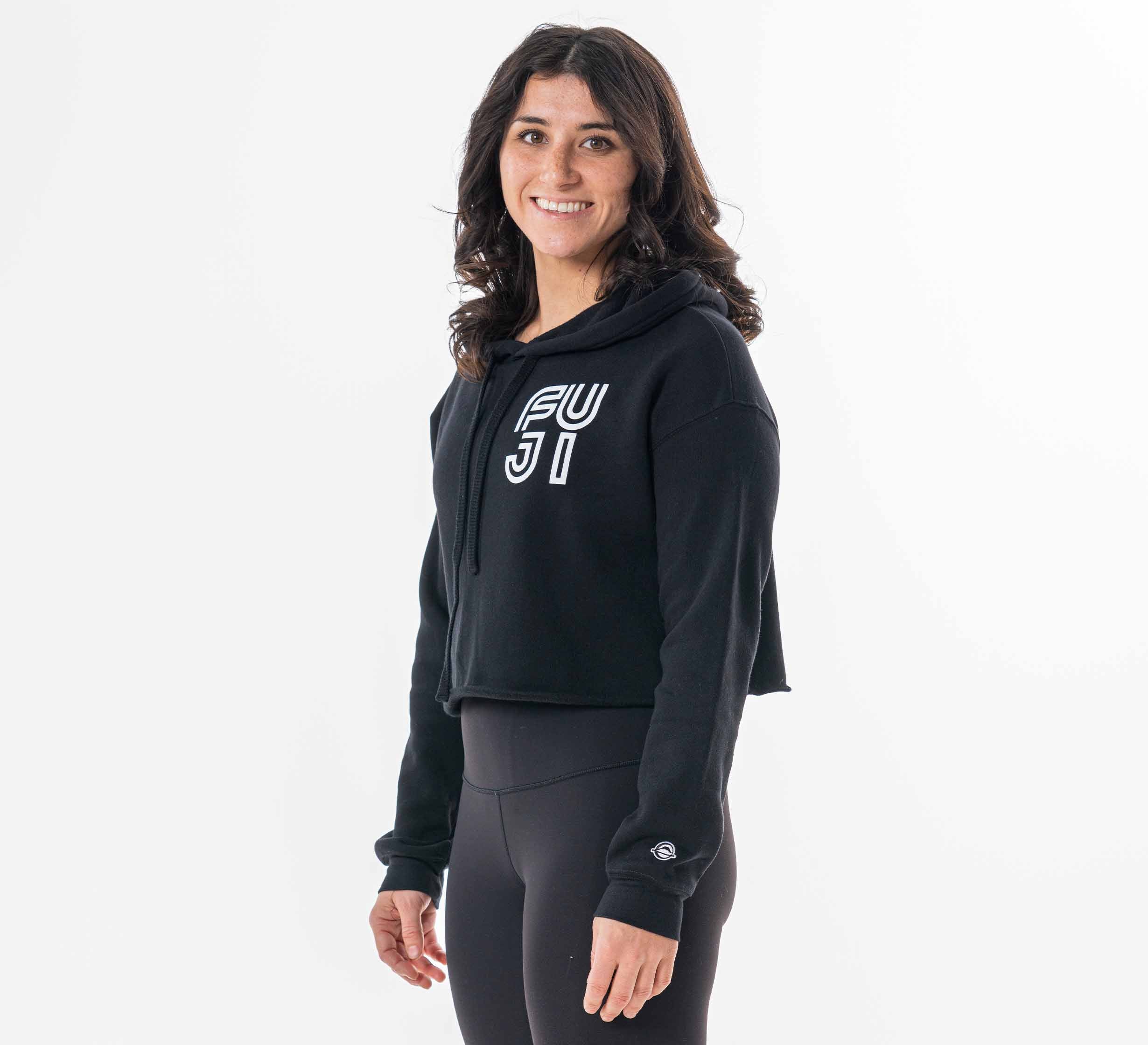 Womens Jiu Jitsu Rally Crop Hoodie Black、mySite、gigharbornorthrealestate