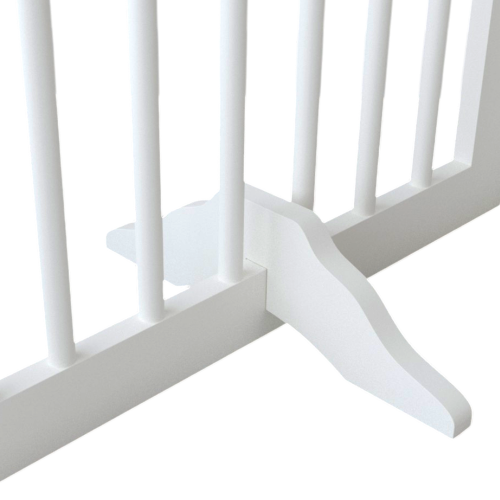 29.5-45.3" Wide Baby Gate for Stairs, Dog Gate Indoor for Doorways, No Drilling Pressure Mounted Pet Gates for Kids, Easy Walk Through Safety Gate, White、、casual