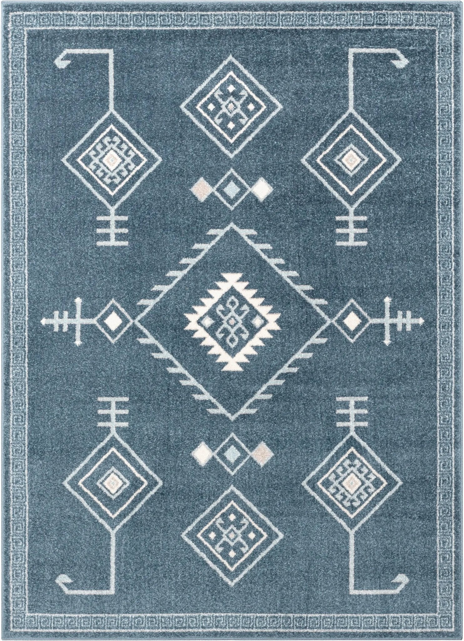 Azra Tribal Medallion Dark Blue Rug、mySite、gigharbornorthrealestate