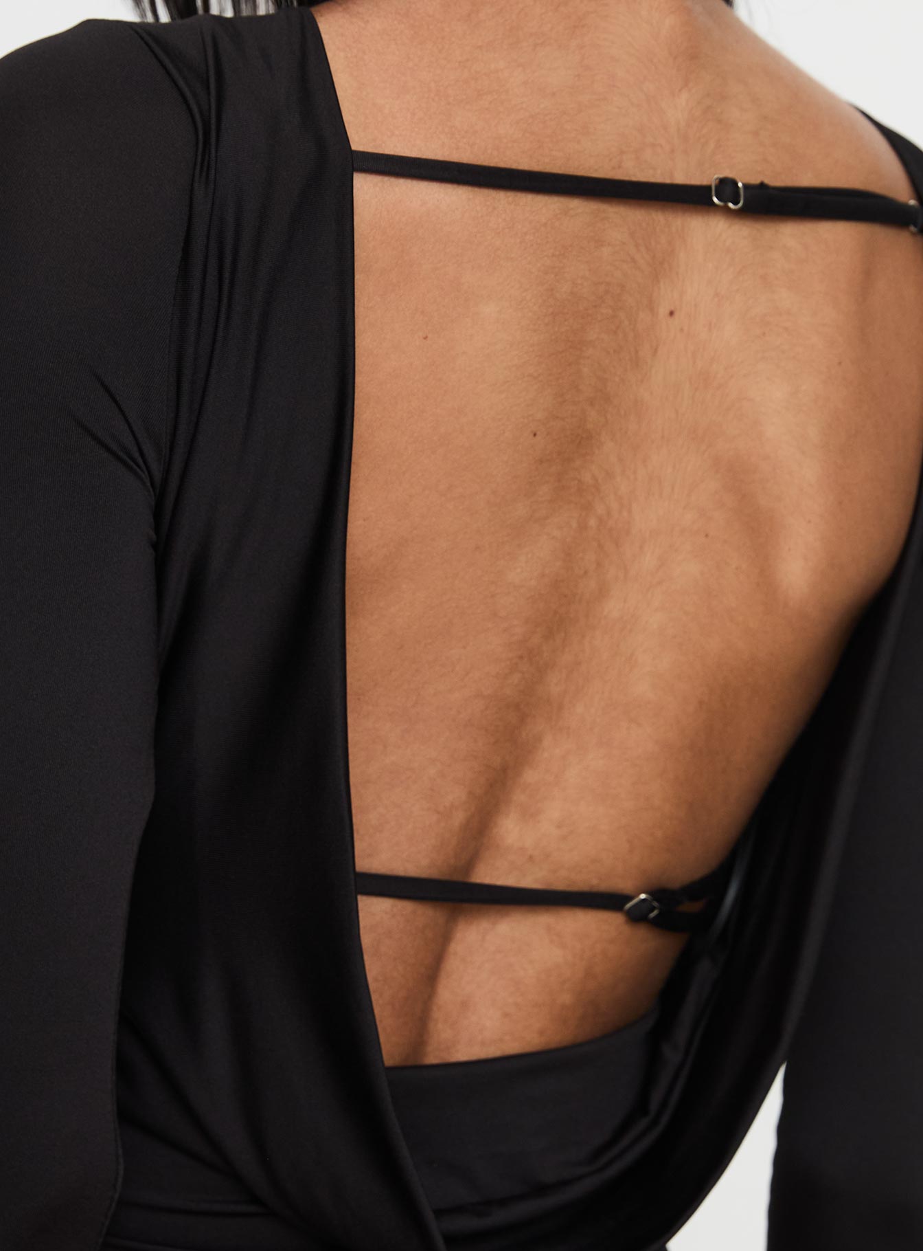 Quinby Backless Long Sleeve Bodysuit、mySite、solidvoid