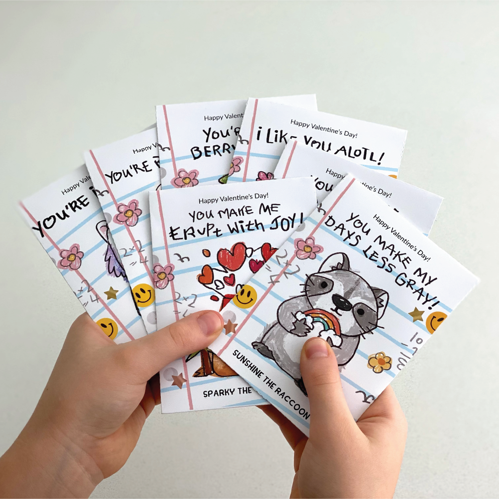 Playpop Explorers™: Assorted Valentine's for Kids 8-Pack、mySite、solidvoid