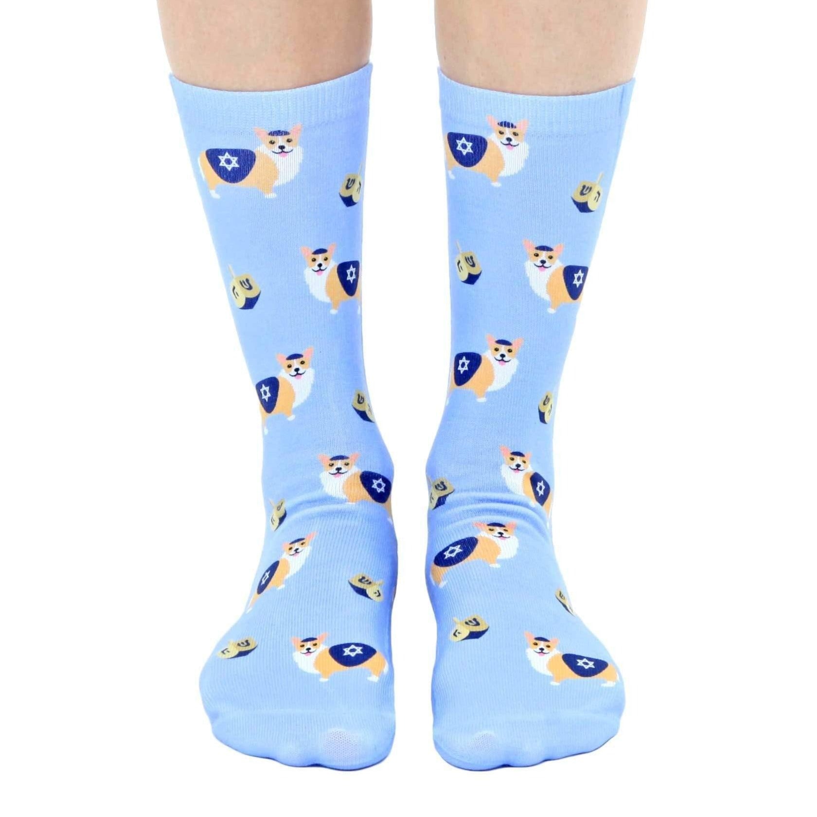 Corgi Hanukkah Crew Socks、mySite、topwebapps