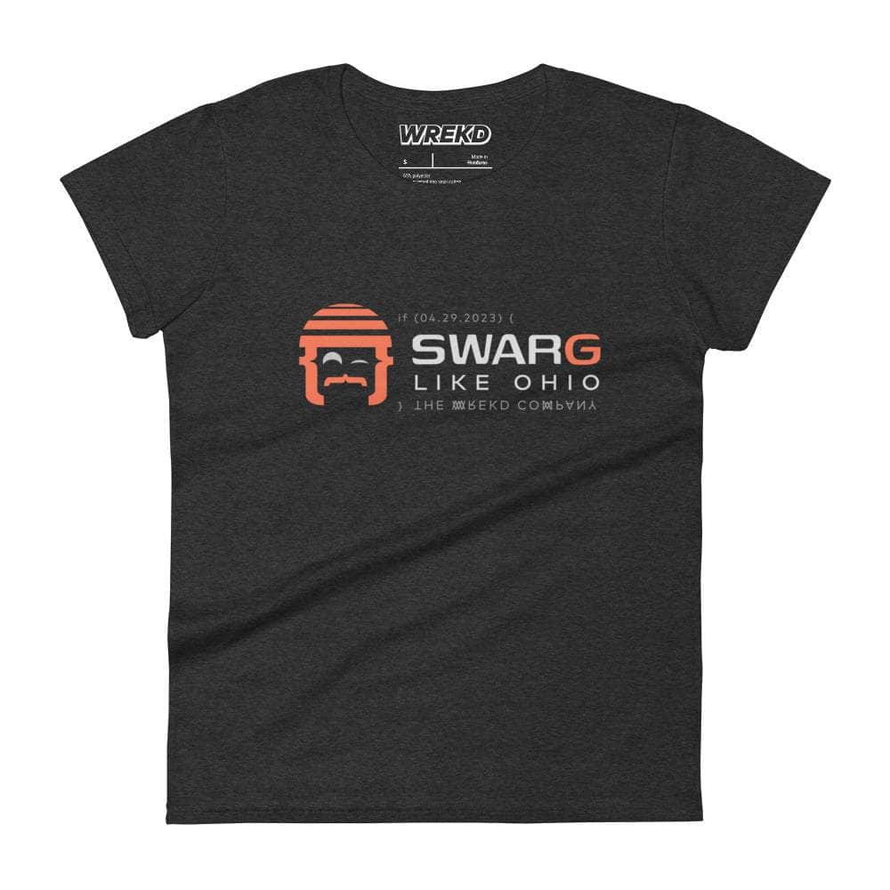  WREKD SWARG LIKE OHIO Parody Goggle Dooms Day Women's Tee、mySite、merchandisen