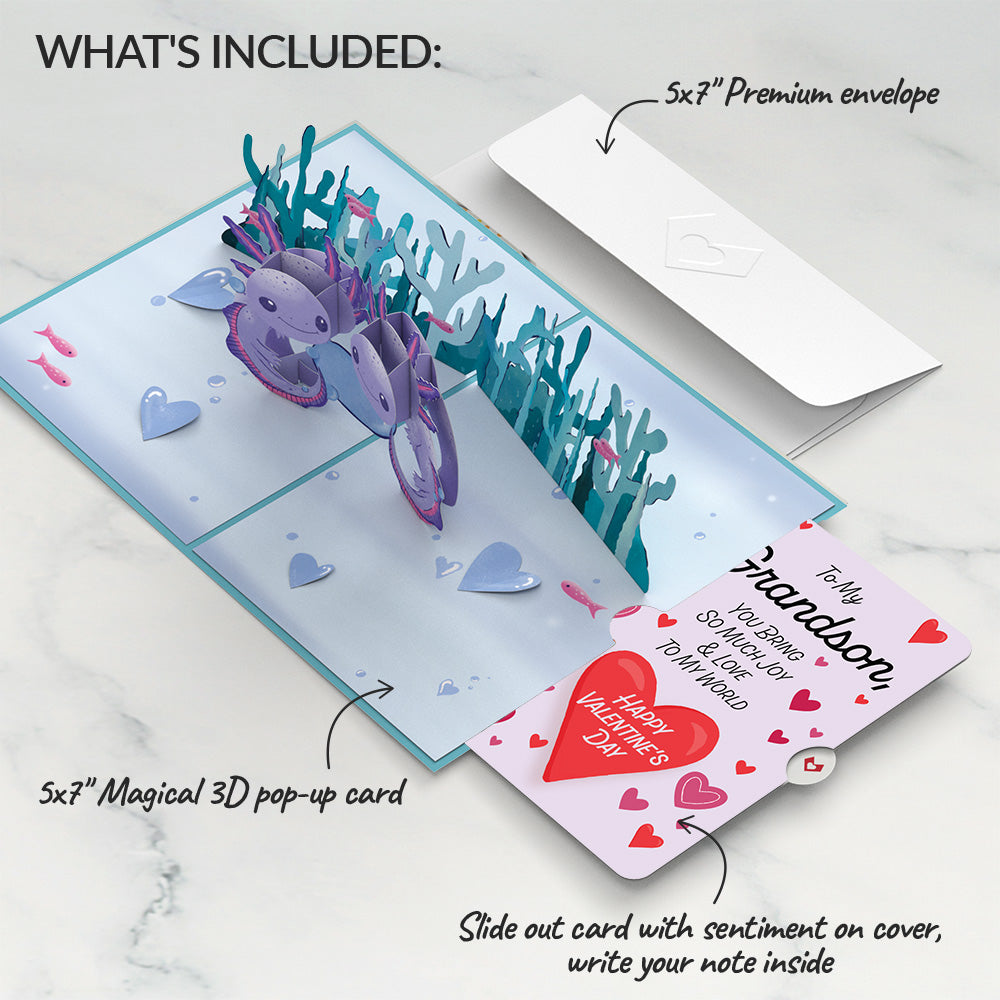 Love You A-Lotl Valentine Pop-Up Card and Sentiment Set for Grandson、mySite、solidvoid