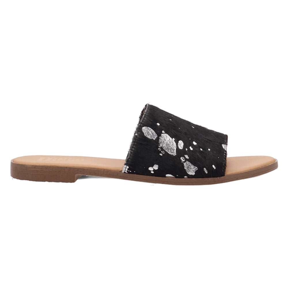 Moo Moo Cow Metallic Slide Sandals、mySite、gtrtttuynbv
