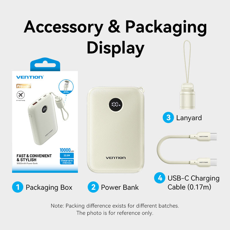 Vention 10000mAh Power Bank 22.5W、mySite、fannypackpong