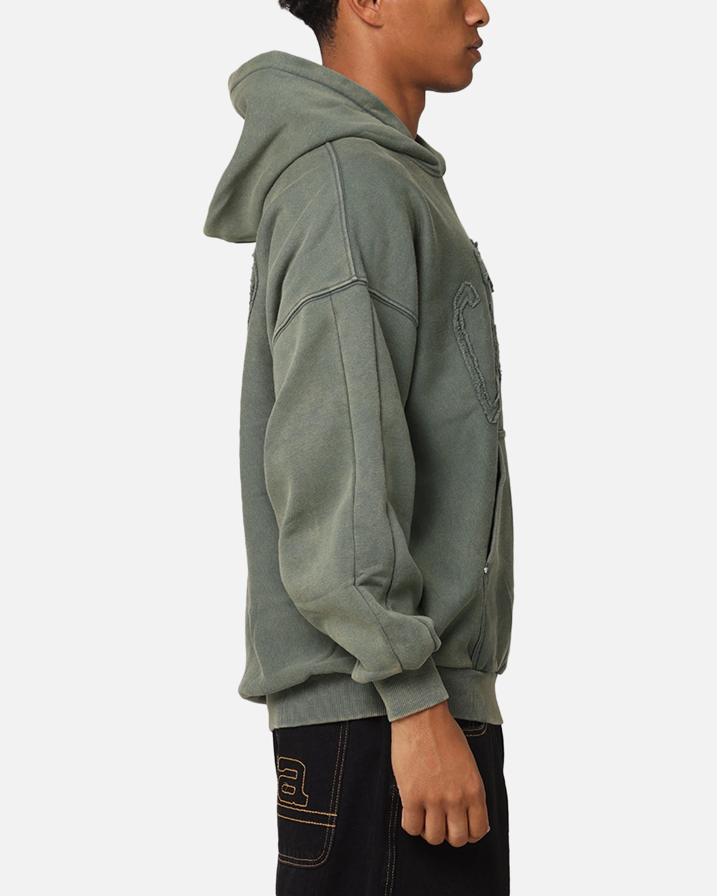 Carre Con-Star Hoodie Rinsed Moss Green、mySite、zt4zffjzw