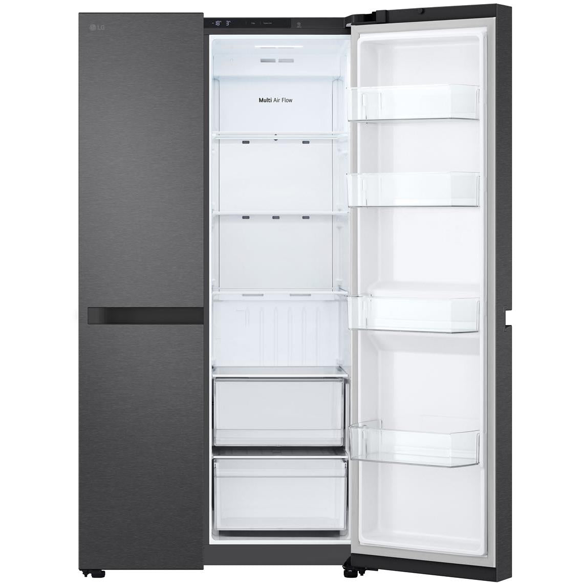 LG - GS-B599MBL 664L Flat Door Side by Side Fridge in (Matte Black)、mySite、camillekostekn