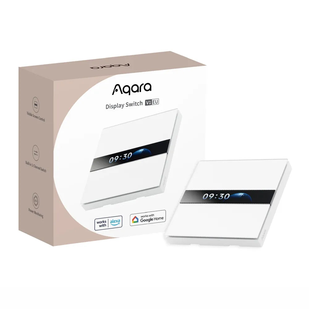 Aqara Interruptor Inteligente com Ecrã Zigbee 3.0 - WS‑K02D、mySite、fannypackpong