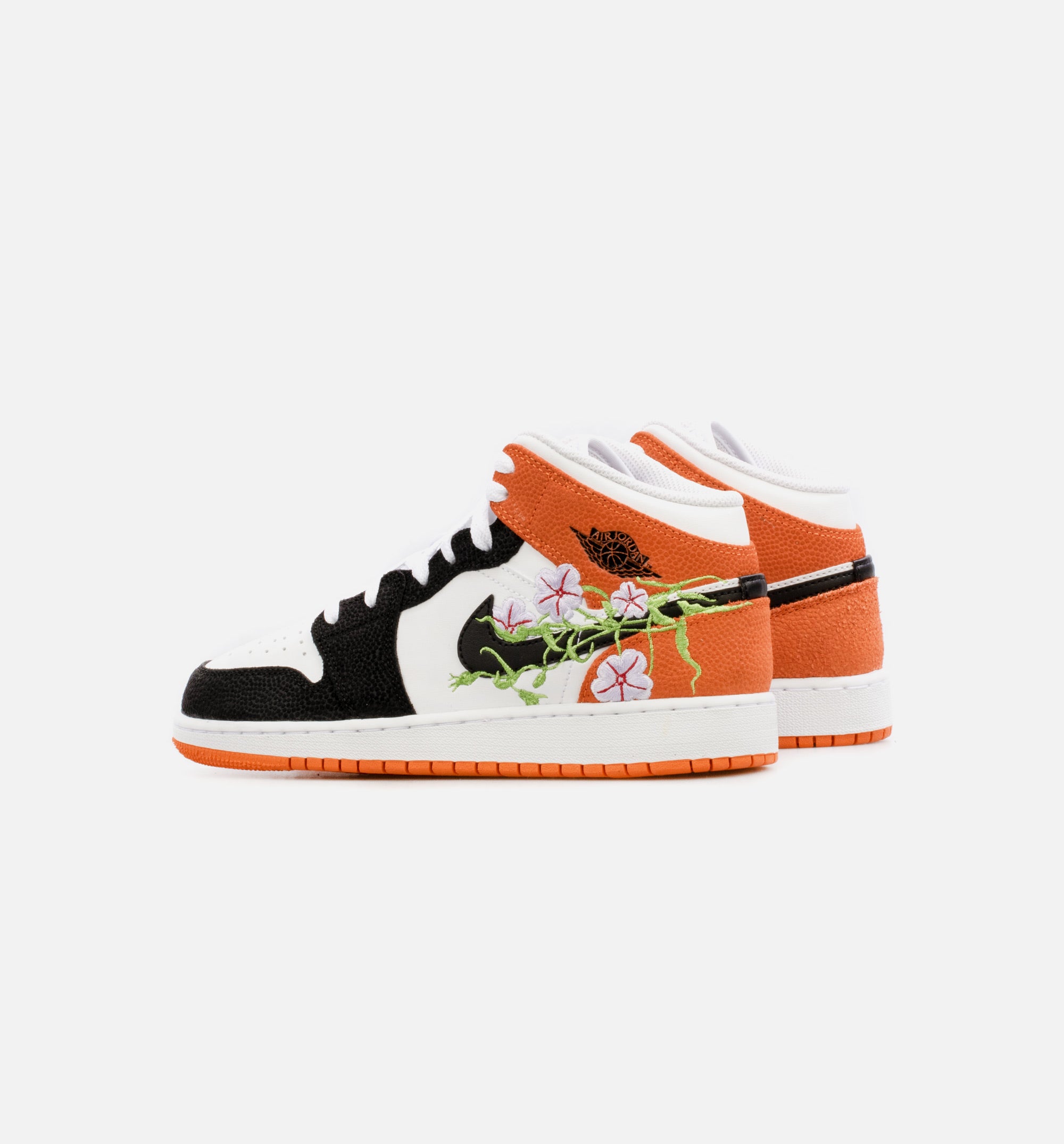 Air Jordan 1 Mid Grade School Lifestyle Shoe - Orange/Black、mySite、dreamappss