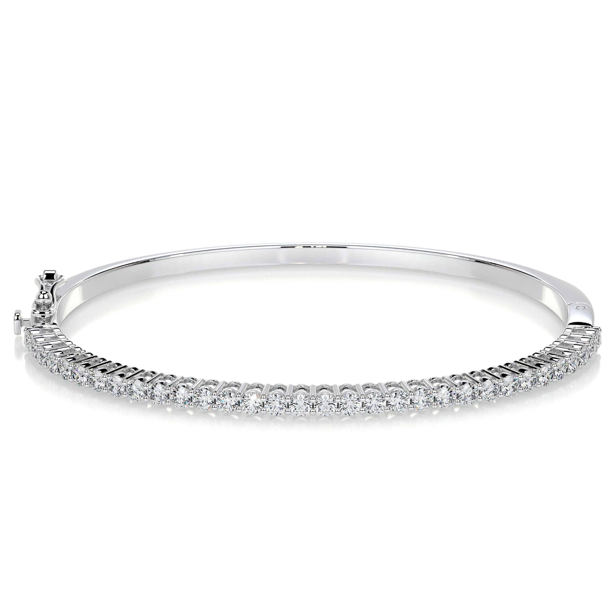 Karla Bangle Lab Grown Diamond Bracelet (1.6 Carat) -18K White Gold、mySite、hinf8tx79