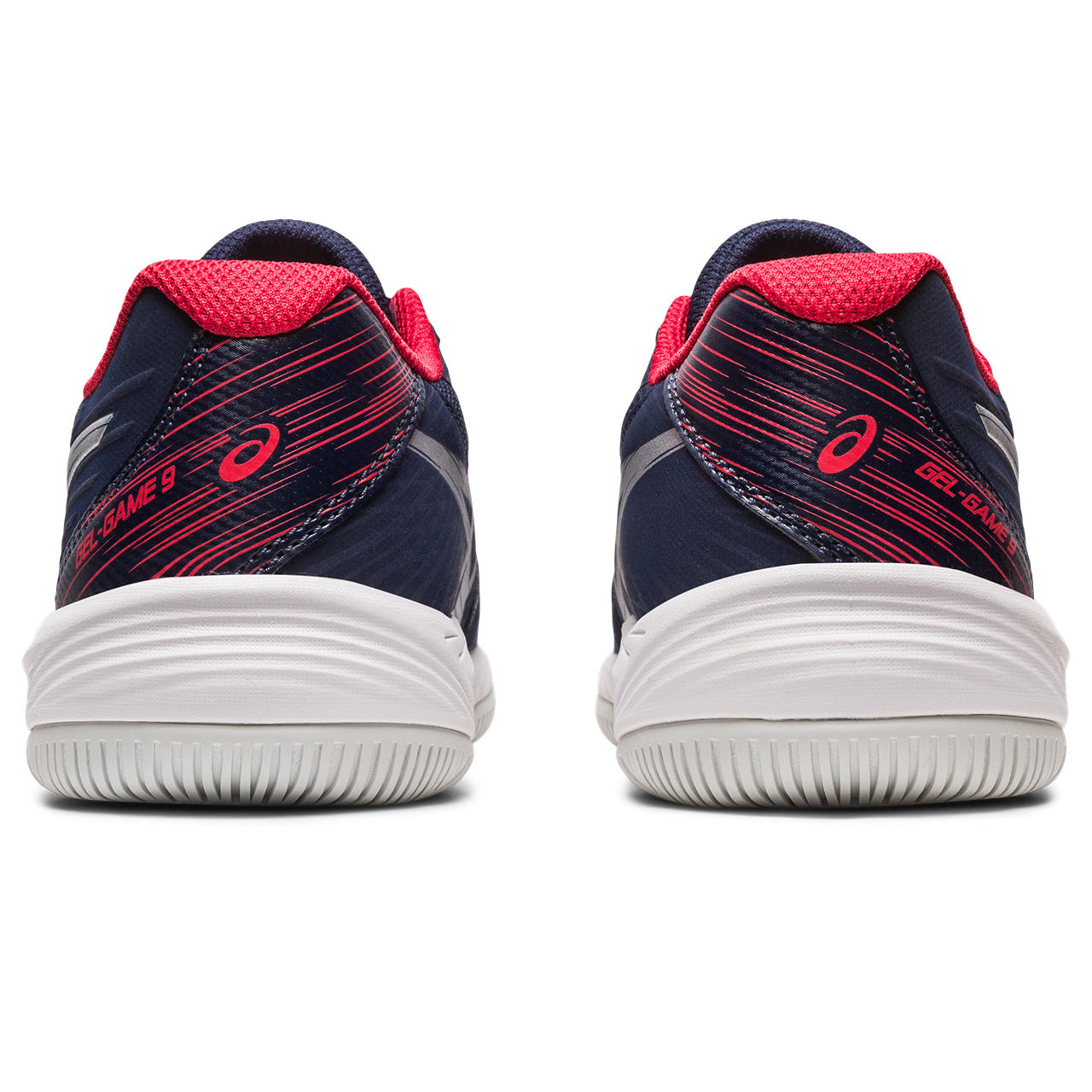 Asics Gel Game 9 GS Junior Tennis Shoe (Navy/Silver)