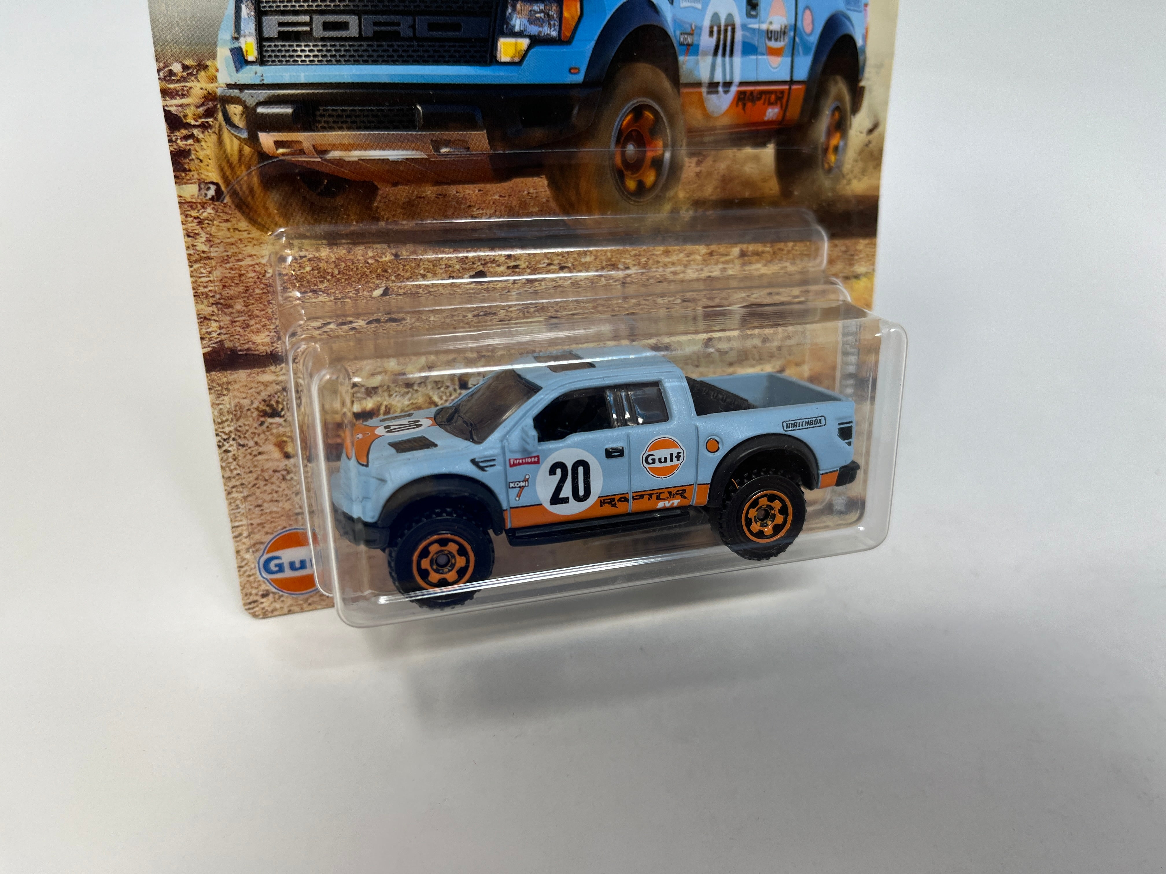 '10 Ford F-150 SVT Raptor * Gulf * Matchbox Ford Trucks Series、mySite、hgirdovlk
