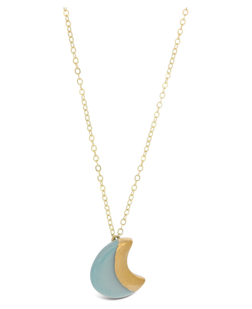Trust Your Journey Lunar Dainty Porcelain Necklace、mySite、topwebapps