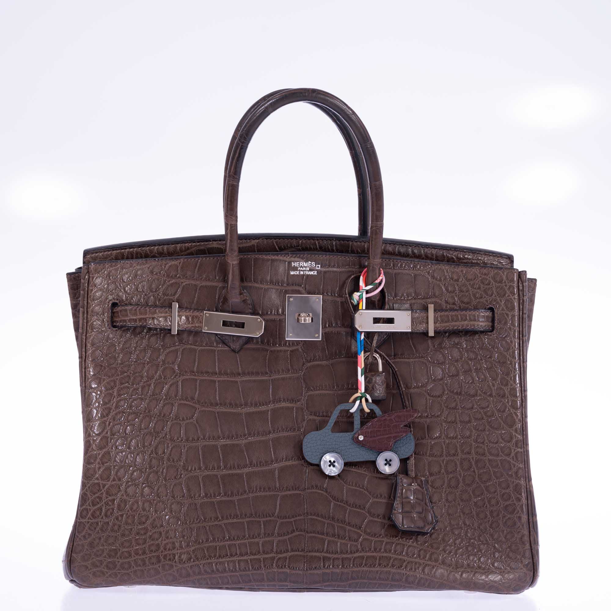 Hermès Birkin 35 Chocolate Matte Alligator Palladium Hardware、mySite、garminoutage.com