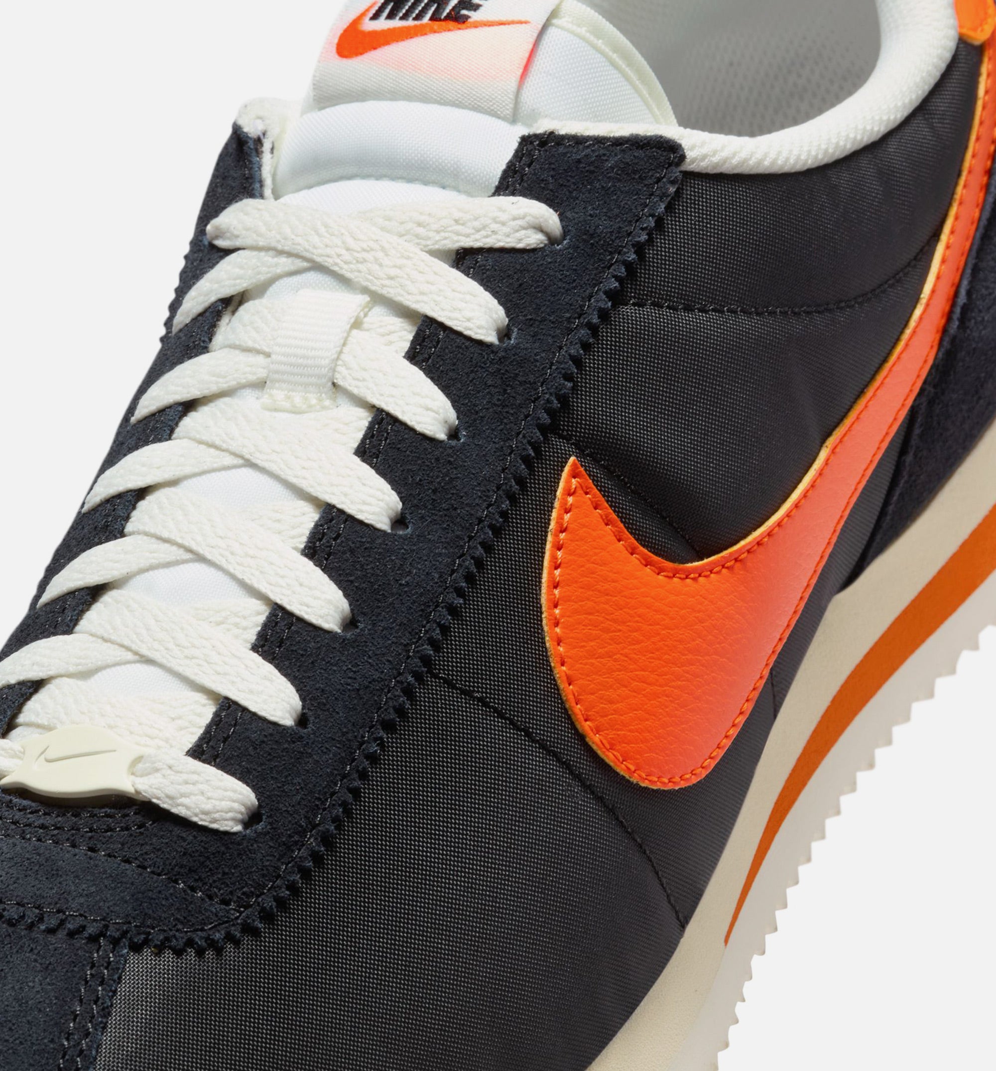 Cortez Textile Mens Lifestyle Shoe - Black/Safety Orange/Sail/Muslin、mySite、dreamappss