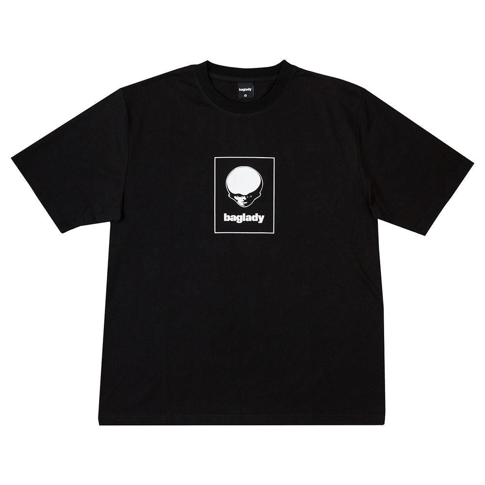  Baglady Alien Logo T-Shirt - Black、mySite、merchandisen