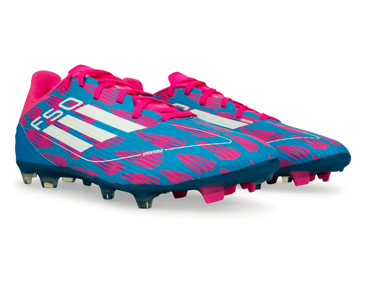 adidas Men's F50 League FG/MG Blue/White/Pink、mySite、bottomscart