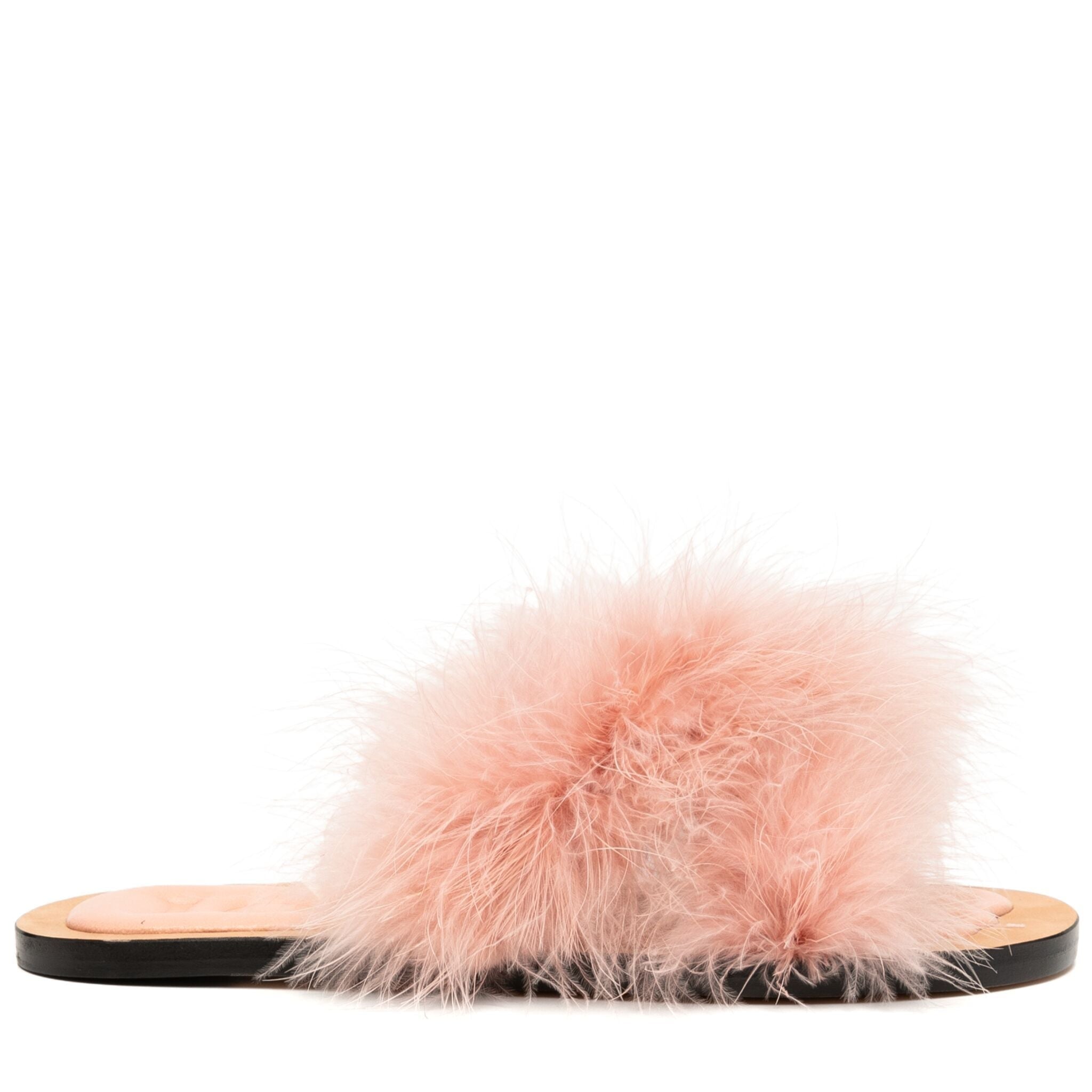 Loewe Pink Fluffy Sandals、mySite、garminoutage.com