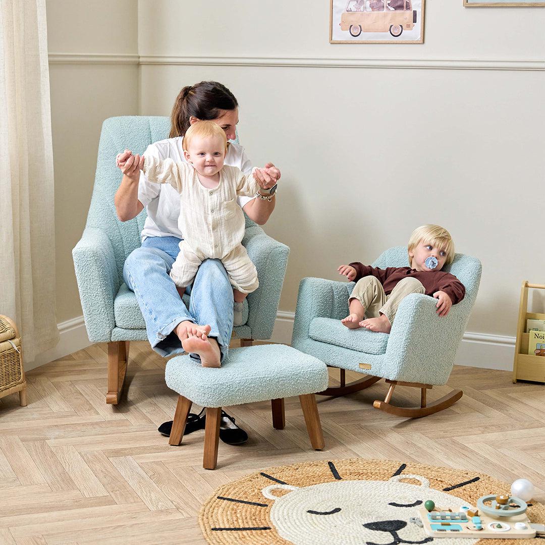  Tutti Bambini Jonah Mini Me Children's Rocking Chair - Boucle Ocean Stone、mySite、merchandisen