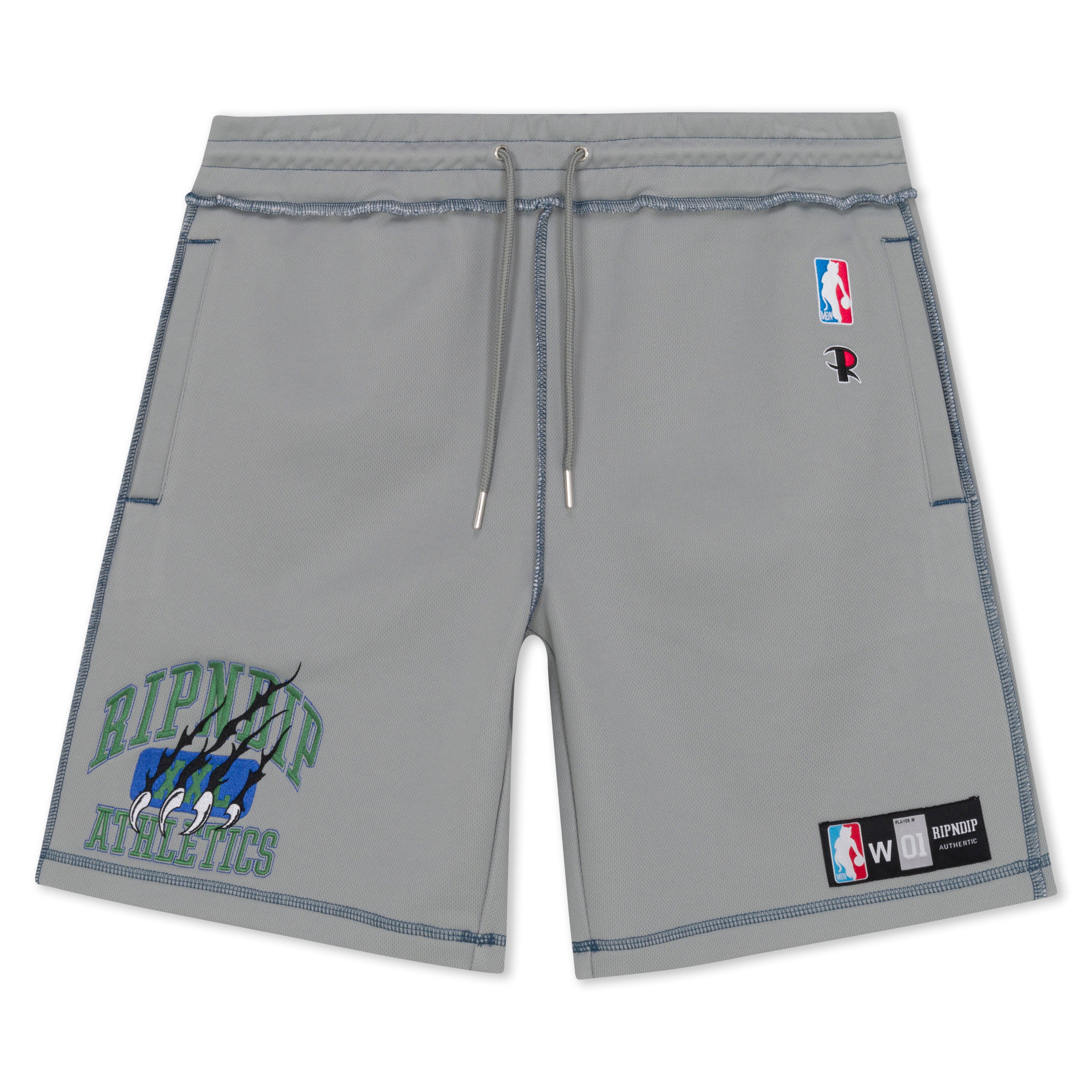  Ripndip Athletics Mesh Sweatshorts (Ash Heather)、mySite、merchandisen
