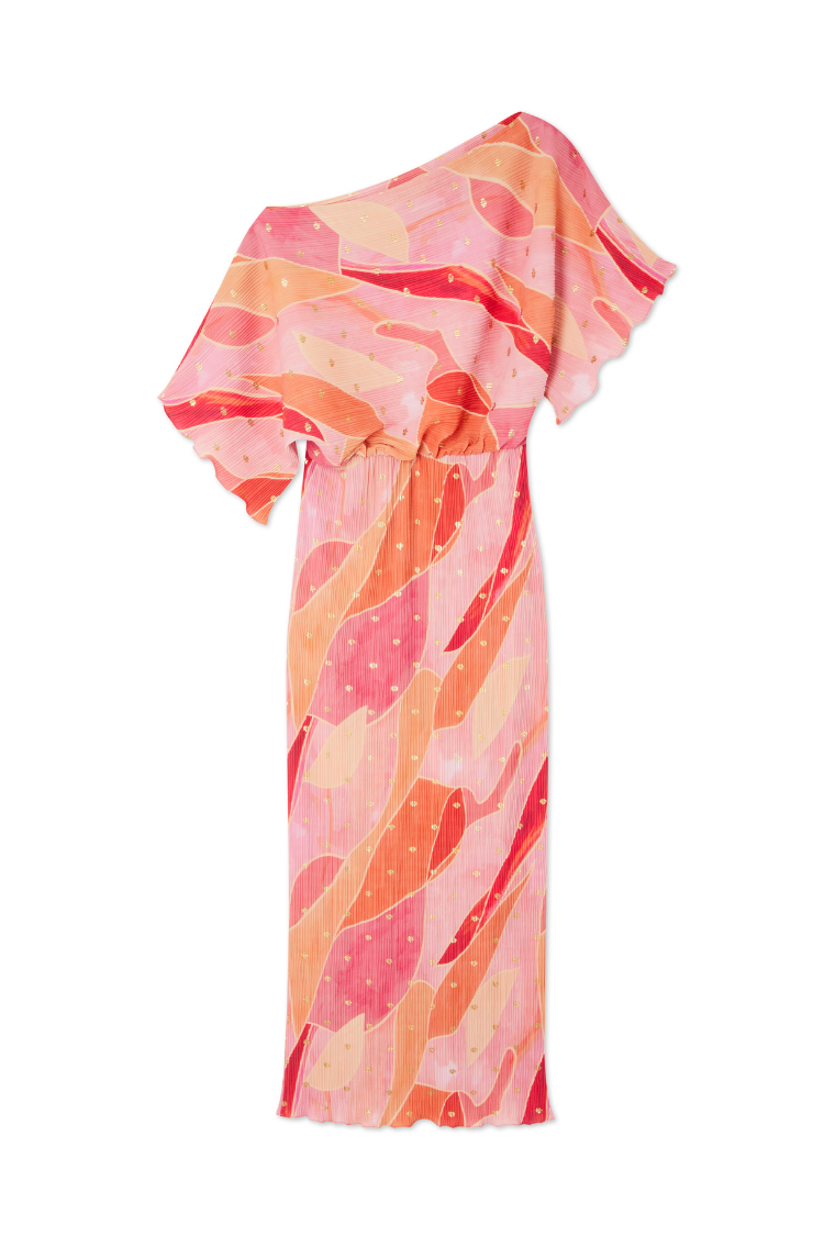 Pink Abstract Tilly Dress、mySite、solidvoid